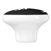 White Buffalo Thunder_Cove Keramische Knop (Zijkant)
