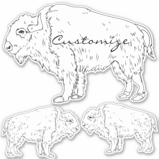 White Buffalo Thunder_Cove Sticker (Voorkant)