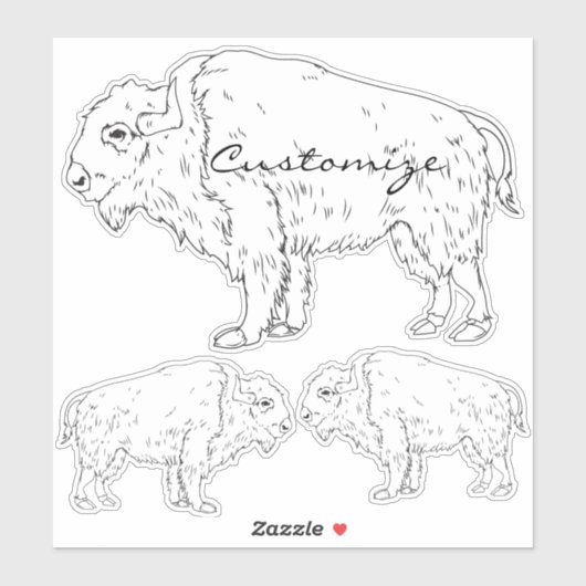 White Buffalo Thunder_Cove Sticker (Vel)