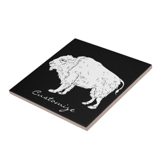 White Buffalo Thunder_Cove Tegeltje (Zijkant)