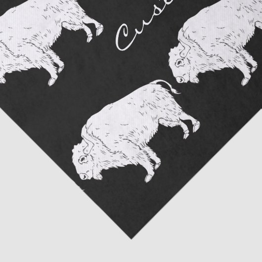 White Buffalo Thunder_Cove Tissuepapier (Detail)