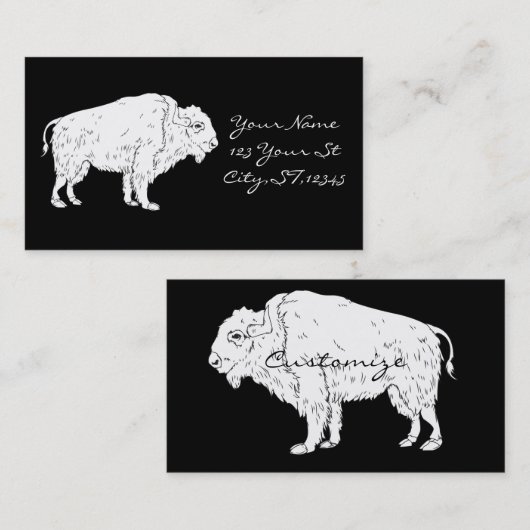 White Buffalo Thunder_Cove Visitekaartje (Voorkant / Achterkant)