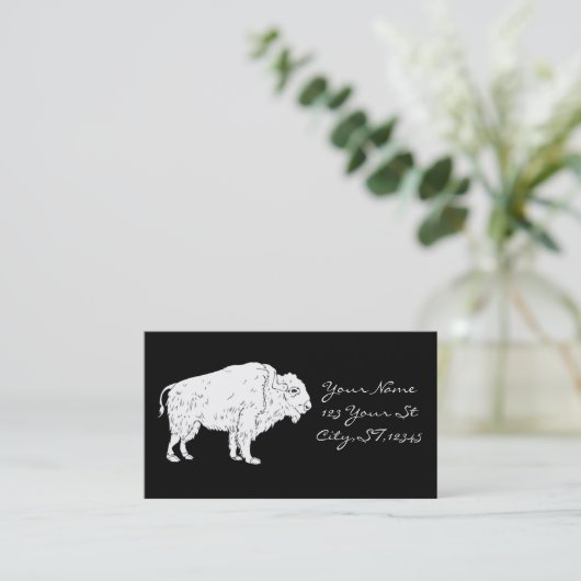 White Buffalo Thunder_Cove Visitekaartje (Staand voorkant)