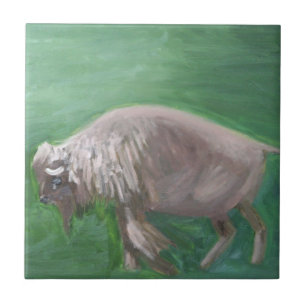 White Buffalo Tile Tegeltje