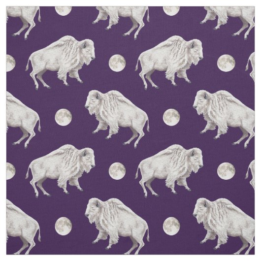 White Buffalo White Moon Stof (Swatch)