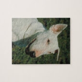 White Bull Terrier Dog Puzzle Legpuzzel (Horizontaal)