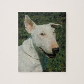 White Bull Terrier Dog Puzzle Legpuzzel (Verticaal)
