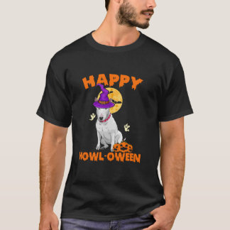 White Bull Terrier Heks Kostuum Hondenliefhebber H T-shirt
