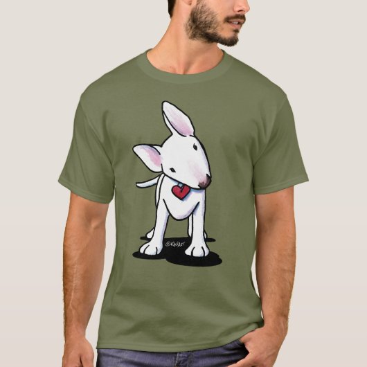 White Bull Terrier T-shirt (Voorkant)