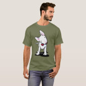 White Bull Terrier T-shirt (Voorkant volledig)