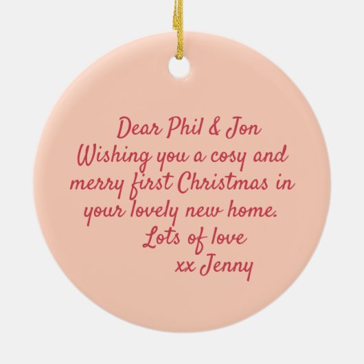 White Bullterrier op Patchwork - Kunst Keramisch Ornament (Achterkant)