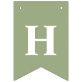 White Bunnies On Green With Happy Easter Saying Vlaggetjes (Derde vlag)