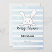 White Bunny Blue Baby Emoji Afbeelding Game Kaart (Achterkant)