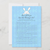 White Bunny Blue die mama het beste schoenenspel k Kaart (Voorkant)