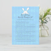 White Bunny Blue die mama het beste schoenenspel k Kaart (Staand voorkant)