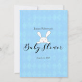 White Bunny Blue die mama het beste schoenenspel k Kaart (Achterkant)