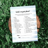 White Bunny Blue wat er op je telefoonspel staat Kaart