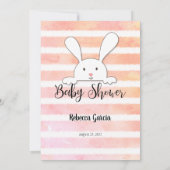 White Bunny Coral Nursery Rhymes Quiz Game Kaart (Achterkant)