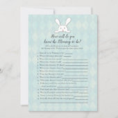 White Bunny die mama het beste schoenenspel kent Kaart (Voorkant)