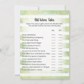 White Bunny Green Old Wives Tales Game Kaart (Voorkant)