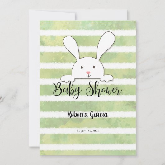 White Bunny Green Old Wives Tales Game Kaart (Achterkant)