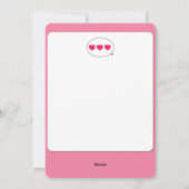 White bunny Happy Birthday-kaart Feestdagenkaart (Achterkant)