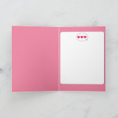 White bunny Happy Birthday-kaart Kaart (Binnen)