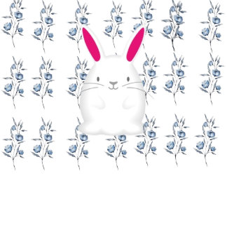 white bunny -hoes laptop sleeve