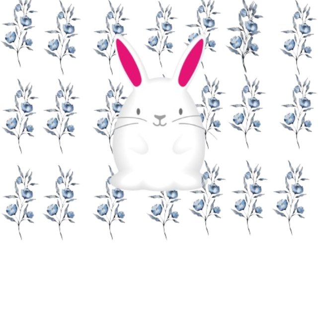 white bunny -hoes laptop sleeve (Creator heeft geüpload)