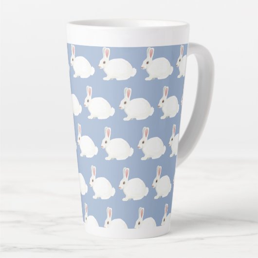 White Bunny Latte Mok (Rechterhoek)