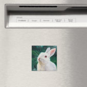 White Bunny Magnet (Insitu (Vaatwasser))