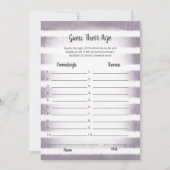 White Bunny Paars raadt hun Kaart van het dijgspel (Voorkant)