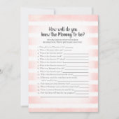 White Bunny Pink die mama het beste schoenenspel k Kaart (Voorkant)