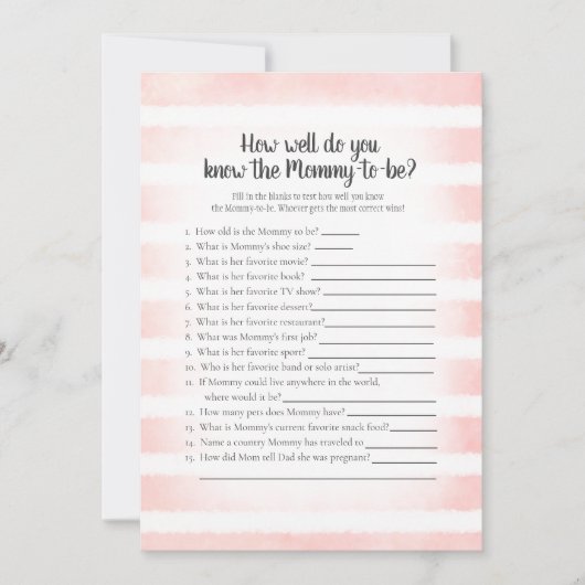 White Bunny Pink die mama het beste schoenenspel k Kaart (Voorkant)