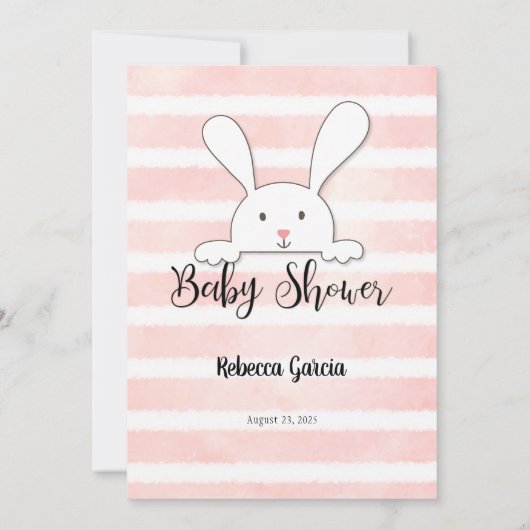 White Bunny Pink die mama het beste schoenenspel k Kaart (Achterkant)