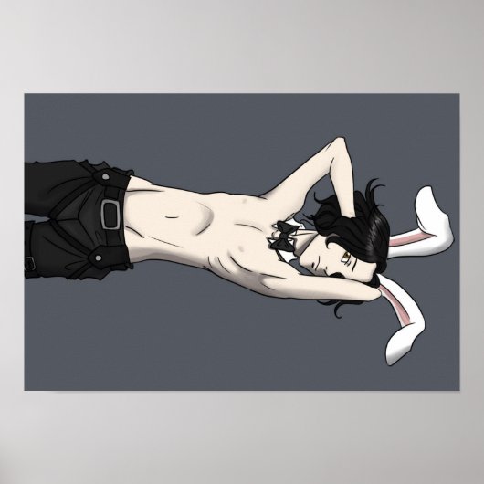 White Bunny Poster (Voorkant)