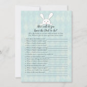 White Bunny Rabbit, die papa het beste schoenenspe Kaart (Voorkant)