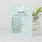 White Bunny Rabbit, die papa het beste schoenenspe Kaart (Staand voorkant)