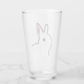 White Bunny Rabbit - Glass Tumbler (Achterkant)
