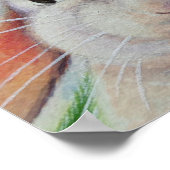 White Bunny Rabbit in Spring Bonnet Art 11x14 Poster (Hoek)