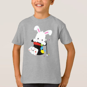 White Bunny, Rabbit, Magic Trick, Magic Wand, Pet T-shirt