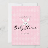 White Bunny Rabbit roze wat er in je paarse spel z Kaart (Achterkant)