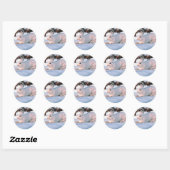 White Bunny Ronde Sticker (Vel)