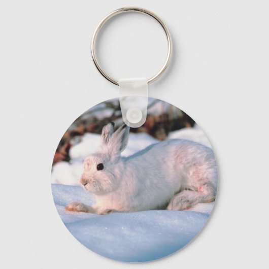 White Bunny Sleutelhanger (Voorkant)