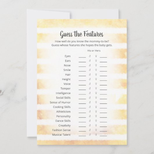 White Bunny Yellow Game Kaart (Voorkant)