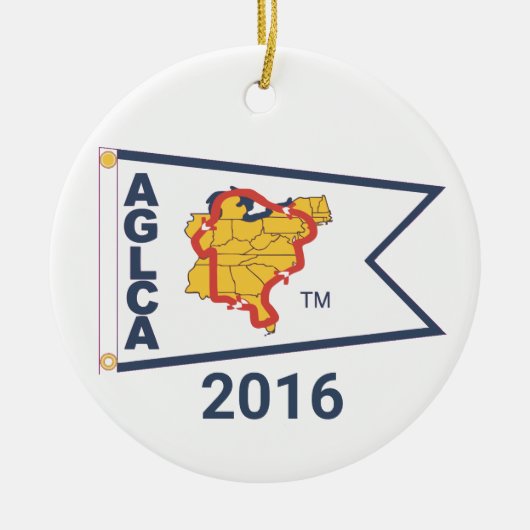 White Burgee (2016) keramisch Ornament (Voorkant)