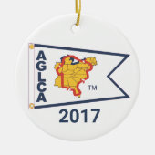 White Burgee (2017) keramisch Ornament (Voorkant)