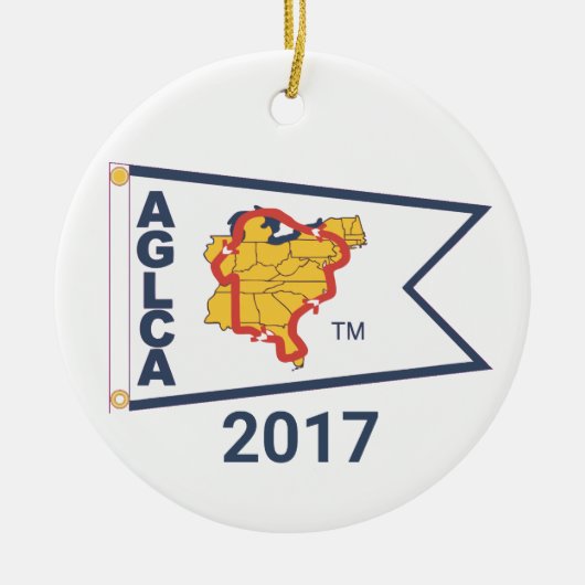 White Burgee (2017) keramisch Ornament (Voorkant)