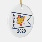 White Burgee (2020) keramisch Ornament (Rechts)