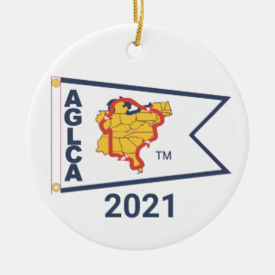 White Burgee (2021) keramisch Ornament